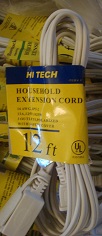12ft white ext cord
