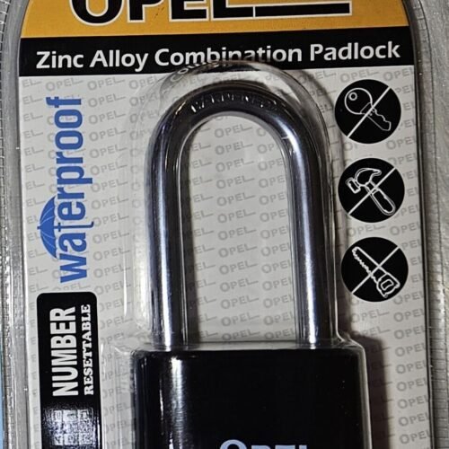 Opel Zinc Alloy Combination Padlock Long 50mm