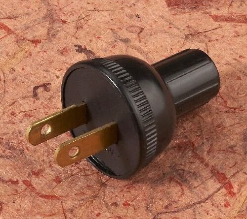 2 pin black plug