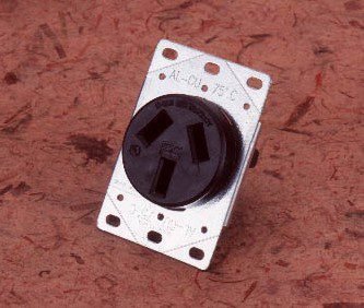 3 pin 50A flush plug